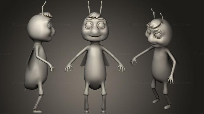 Toys (cartoon bee, TOYS_0450) 3D models for cnc
